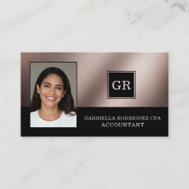 Photo Modern Professional CPA Accountant Visitkort