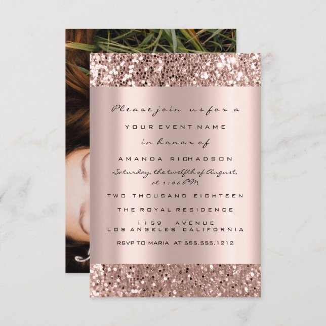 Photo Möhippa Ro Guld Drives Studenten Inbjudningar (Fram/baksida)