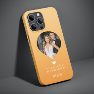 Photo Monogram Romantic Heart Coodinates Modern