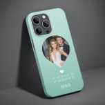 Photo Monogram Romantic Heart Coodinates Modern<br><div class="desc">Photo Monogram Romantic Heart Coodinates Modern iPhone Smart Phone-väskor har ditt favoritfoto med dina monogram- och anpassningsbar-koordinater för longitud och latitud som är speciella för dig i modern skripttypografi. Perfekt för födelsedag,  jul,  bröllop,  brud,  blivande brud,  Alla hjärtans dag och så mycket mer. Designad av ©Evco Studio www.zazzle.com/store/evcostudio</div>
