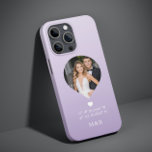 Photo Monogram Romantic Heart Coodinates Modern<br><div class="desc">Photo Monogram Romantic Heart Coodinates Modern iPhone Smart Phone-väskor har ditt favoritfoto med dina monogram- och anpassningsbar-koordinater för longitud och latitud som är speciella för dig i modern skripttypografi. Perfekt för födelsedag,  jul,  bröllop,  brud,  blivande brud,  Alla hjärtans dag och så mycket mer. Designad av ©Evco Studio www.zazzle.com/store/evcostudio</div>