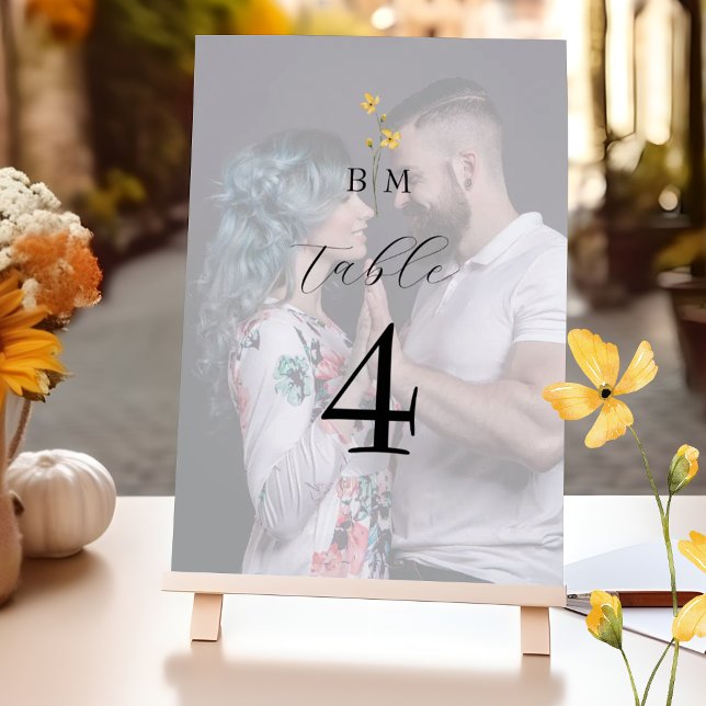 Photo Monogram Wedding Bordsnummer (Skapare uppladdad)