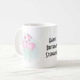 Photo Mugg med För barn Text | Flamingos Art