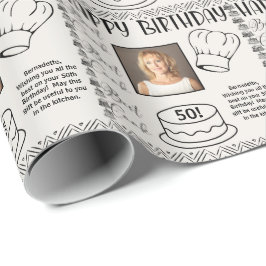 Photo Namn Age Text Best Cook Birday Presentpapper