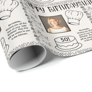 Photo Namn Age Text Best Cook Birday Presentpapper