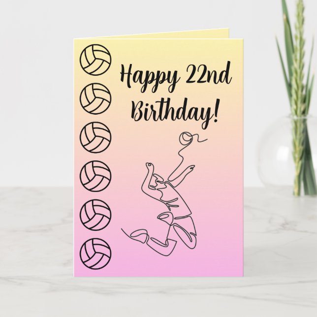 Photo Namn Sentiment Sport Theme Volleyball Kort (Framsida)