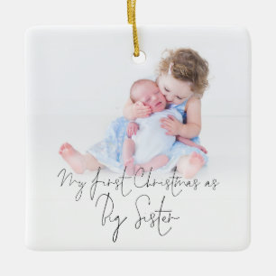 Photo Namn Year First jul Big Sister Julgransprydnad Keramik
