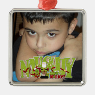 Photo Naughty eller Nice Ornament