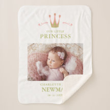 Photo Newborn Unisex Krona Vår lilla prinsessa