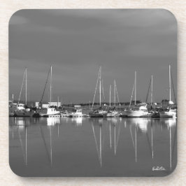 photo noir et blanc, bateaux underlägg