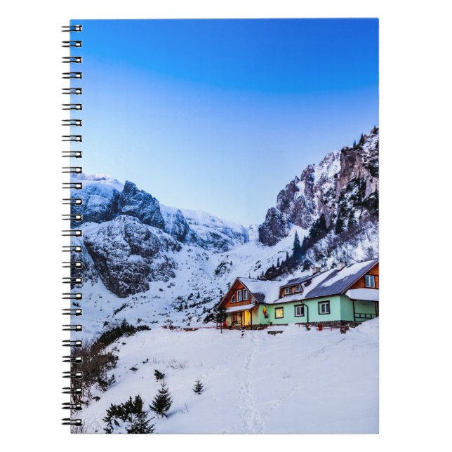 Photo Notebook Malaiesti, Bucegi-berget Anteckningsbok Med Spiral (Framsidan)