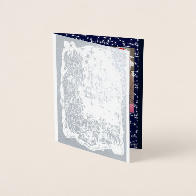 Photo Ntivity PEACE on EARTH-folie julkort Folierat Kort (Framsida)