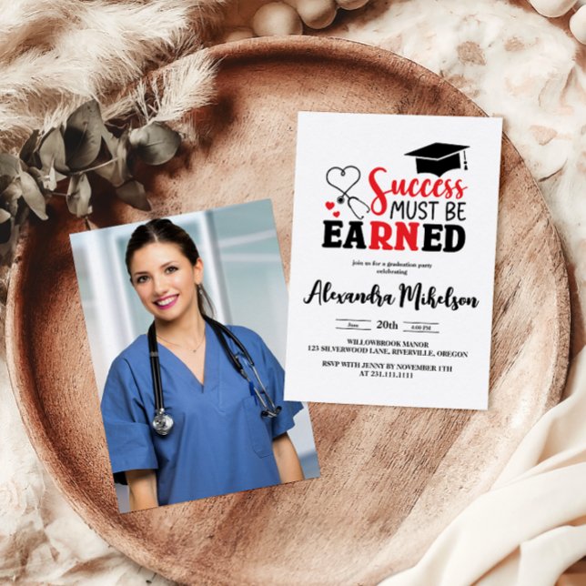 Photo Nursing School Student Inbjudningar (Skapare uppladdad)