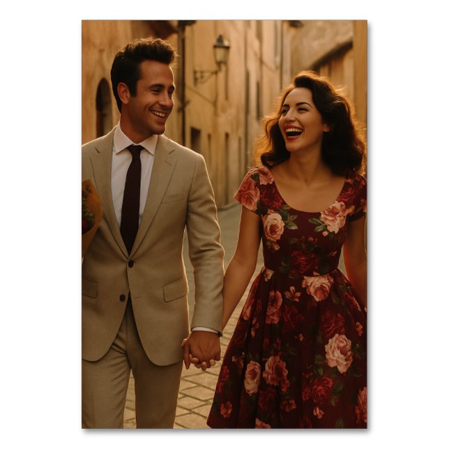 Photo  och Burgundy Bordsnummer (Framsidan)