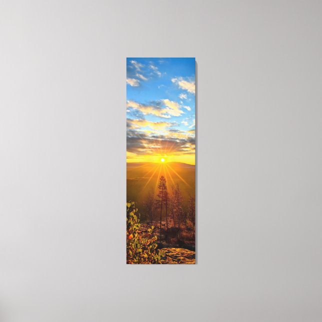 photo of a mountainous autumn forest, mountains, p canvastryck (Framsida)