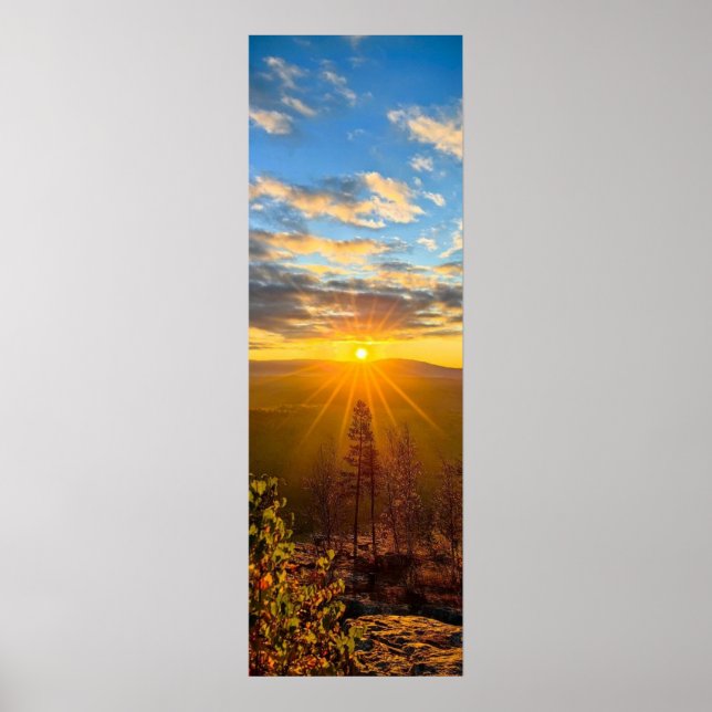 photo of a mountainous autumn forest, mountains, p poster (Framsidan)