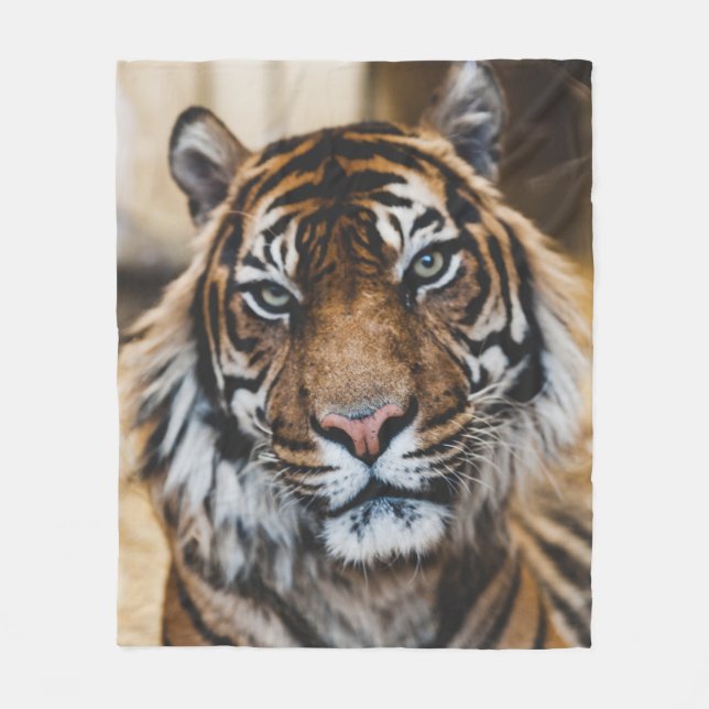 PHOTO OF TIGER'S ANSIKTE FLEECEFILT (Framsidan)