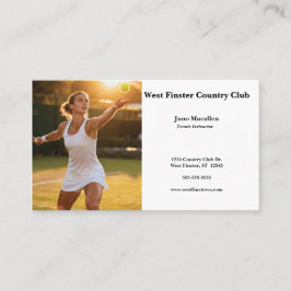 Photo of Woman Tennis Player Visitkort