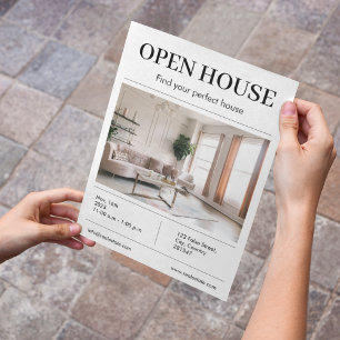 Photo Open House l Real Gods Agent Marknadsföring Reklamblad