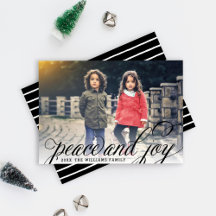 Photo över Peace and Joy Black Handskriftlig skrif