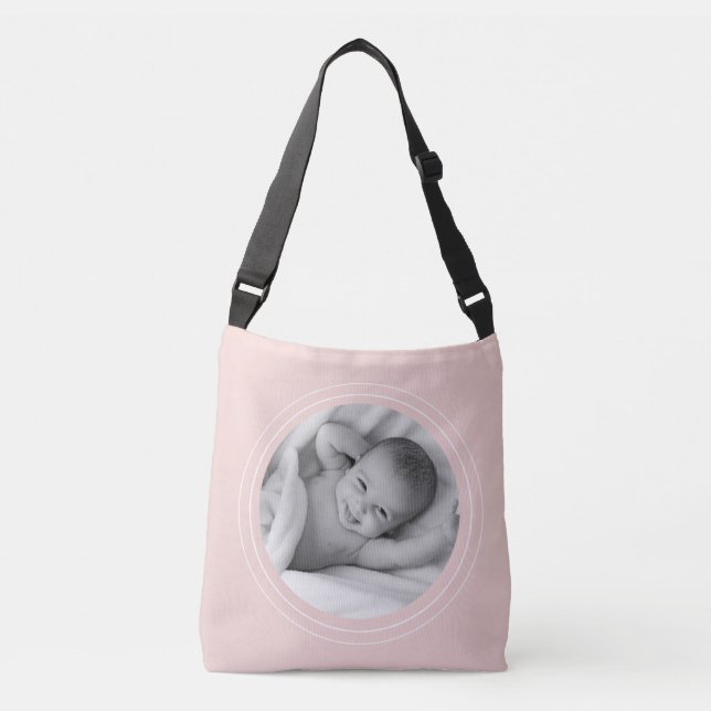 Photo Pastel Rosa Crossbody Bag Axelväska (Framsida)