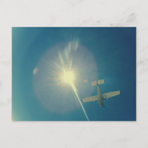 Photo perfekt small flygplan-pilot vykort