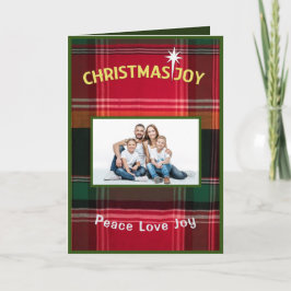 Photo Personalize för Kärlek Joy-familjen i julfre Kort