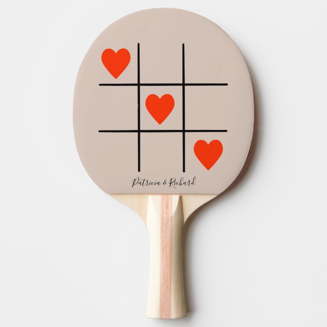 Photo Personalize Valentine Kärlek Pingisracket (Framsidan)