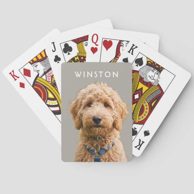 Photo Personalized Dogs Name - READ DESCRIPTION Casinokort (Baksidan)