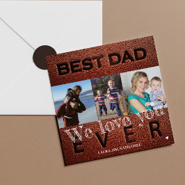 Photo personlig best pappa någonsin Fars dag Card Kort