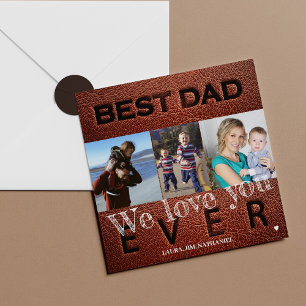 Photo personlig best pappa någonsin Fars dag Card Kort