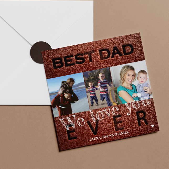 Photo personlig best pappa någonsin Fars dag Card Kort (Skapare uppladdad)