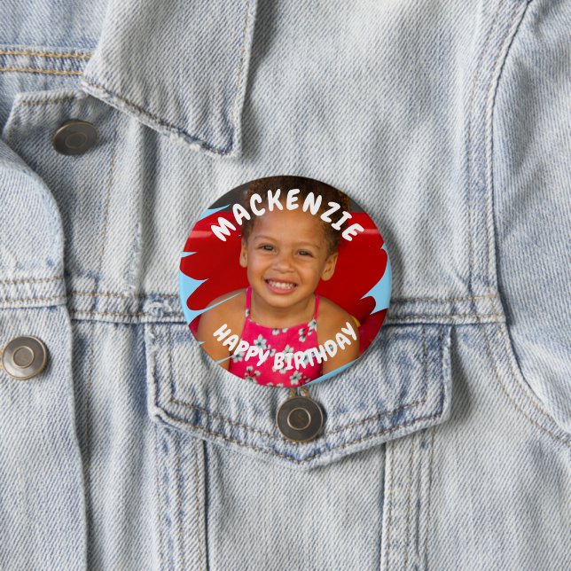 Photo Personlig Birthday Knapp (In Situ)