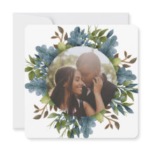 Photo Personlig Blue Grönt Löv Photo