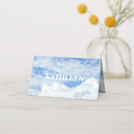 PHOTO PLACE-KORT FÖR blå himmel AVSLUTAS Placeringskort