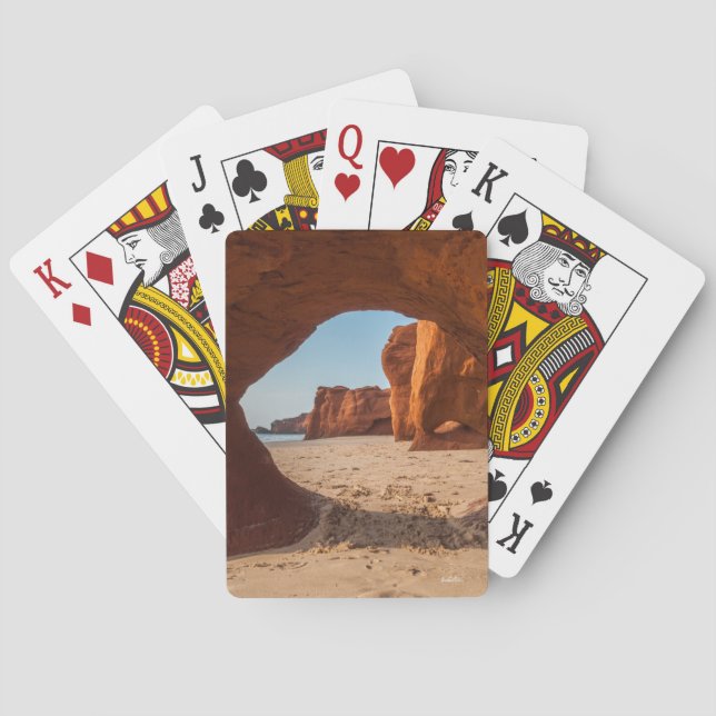 photo plage et cap spelkort (Baksidan)