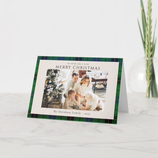 Photo Play Rustic Tartan-Anpassningsbarna Kort (Framsida)