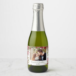 Photo Poinsettia jul Greenery Sparkling Vin