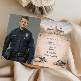 Photo Police Academy Badge Ceremony Graduation Meddelande