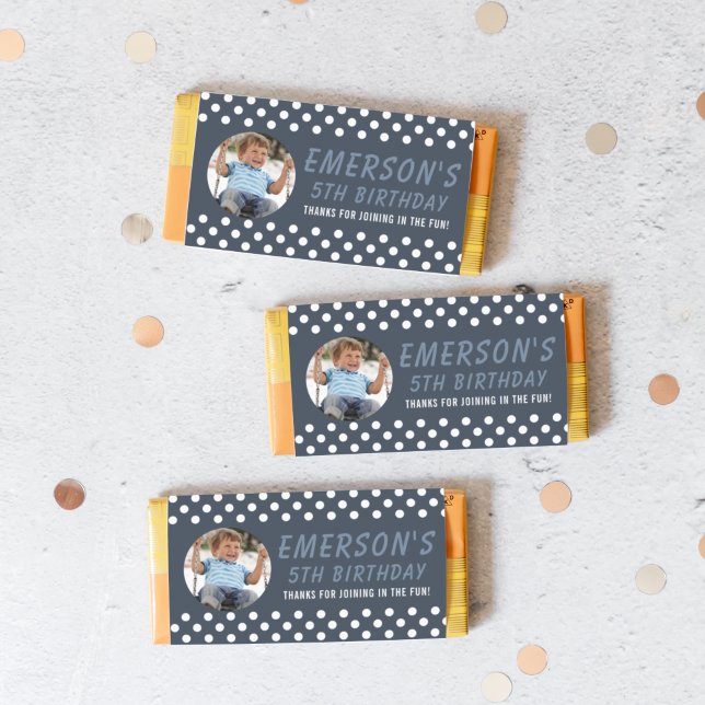 Photo Polka Dot Birthday Candy Pub Wrapper (Skapare uppladdad)