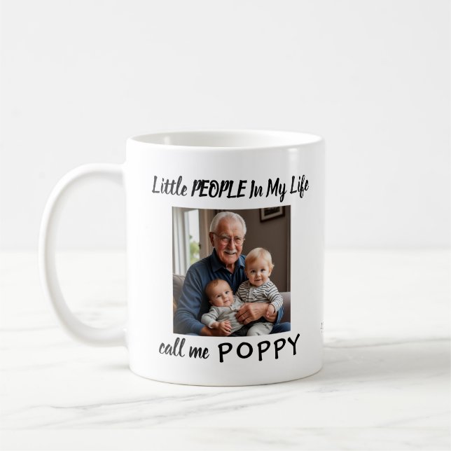 Photo Poppy/ Gramps PERSONALIZE Mugg (Vänster)