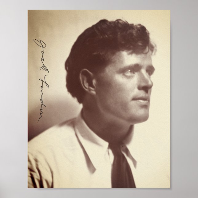 Photo porträtt of Jack London Poster (Framsidan)