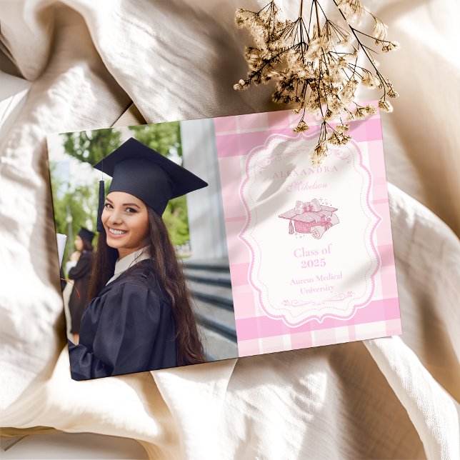 Photo Preppy Coquette Rosa Bow Studenten Meddelande (Skapare uppladdad)