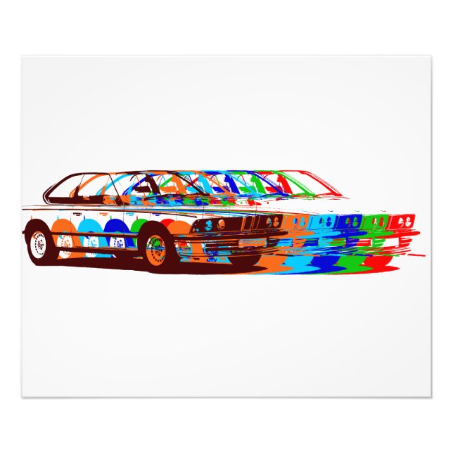 Photo Print BMW E30 Fototryck (Framsidan)