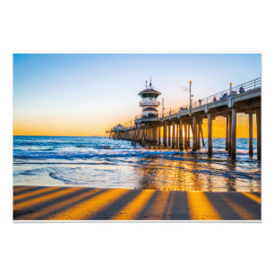 Photo Print för Huntington Beach Pier-fotoskrivar Fototryck