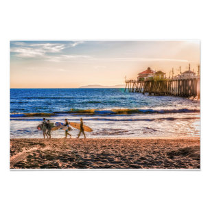 Photo Print för Huntington Beach Pier-fotoskrivare Fototryck