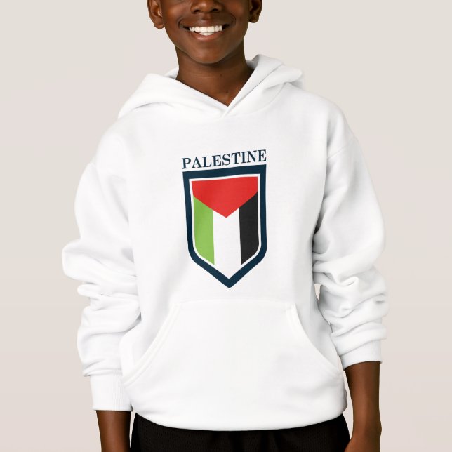 Photo Print för Palestina och palestinska flagga T Shirt (Framsida)