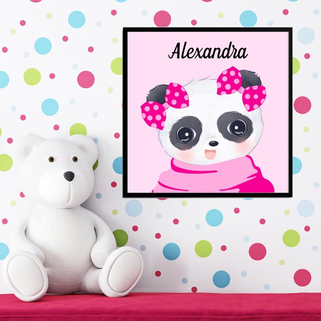 Photo Print för Rosa av Baby Panda Fototryck (Skapare uppladdad)