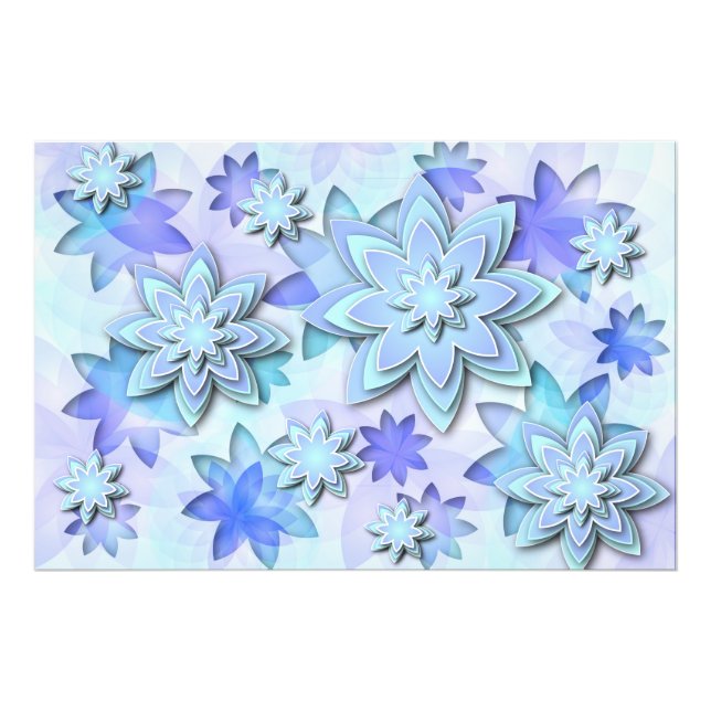 Photo print mandala abstrakt lotus blommor fototryck (Framsidan)