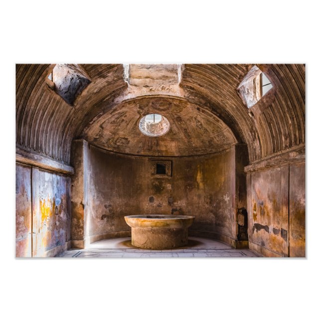 Photo Print - Roman Baths - Ancient Pompeii, Itali Fototryck (Framsidan)
